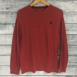 Express Waffle Large Red Long Sleeve Shirt